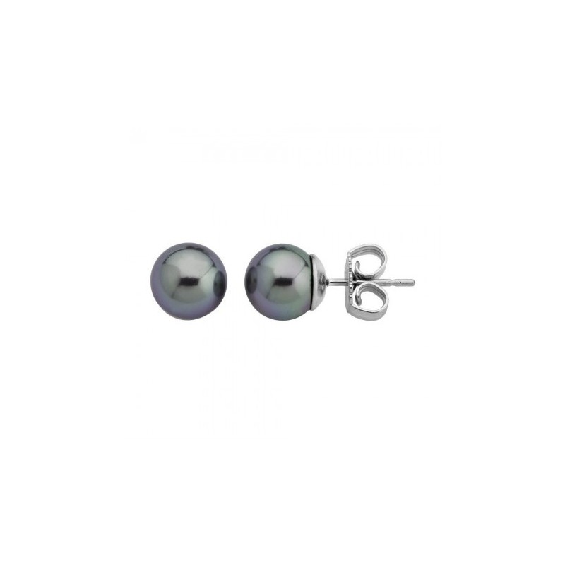 Pendientes Perlas Majorica Mujer 10 mm. gris 00326.03.2.000.701.1