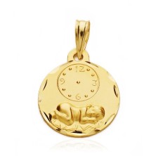 Medalla oro bebe niño