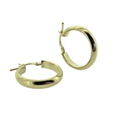 media caña liso oro 18k 22mm