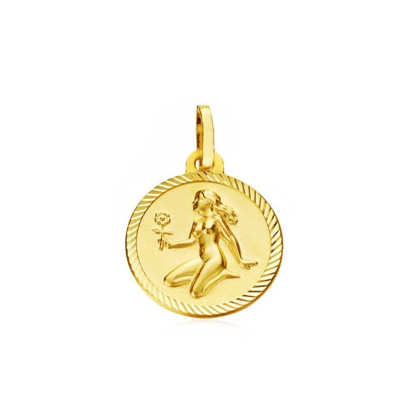 Medalla de Oro Horóscopo Virgo 16mm