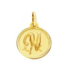 Medalla de Oro Horóscopo Capricornio 16mm
