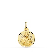 Medalla oro Virgen del Carmen 14mm