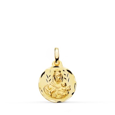 Medalla oro Virgen del Carmen 14mm Medalla oro Virgen del Carmen 14mm