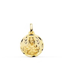 Medalla de oro 18k Virgen del Carmen 16mm