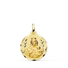 Medalla oro 18k Virgen del Carmen 18mm