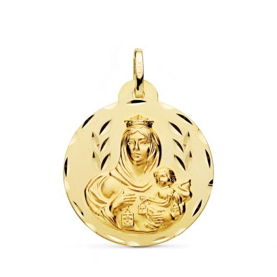 Medalla Virgen del Carmen oro 18k 26mm Medalla Virgen del Carmen oro 18k 26mm