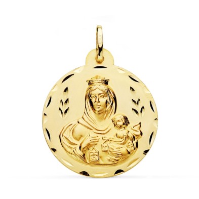 Medalla Virgen del Carmen oro 18k 28mm Medalla Virgen del Carmen oro 18k 28mm