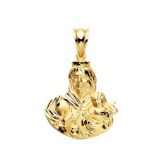 Medalla oro Virgen del Carmen Silueta grande