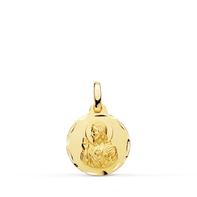 Medalla oro Corazón de Jesús 14mm Medalla oro Corazón de Jesús 14mm