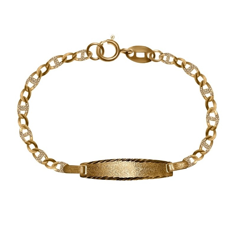 Pulsera con Chapa Oro 18 Kilates