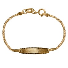 Pulsera con Chapa oro 18 Kilates Bebe