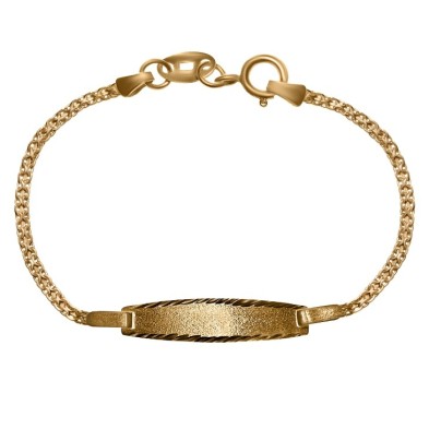 Pulsera con Chapa oro 18 Kilates Bebe Pulsera con Chapa oro 18 Kilates Bebe