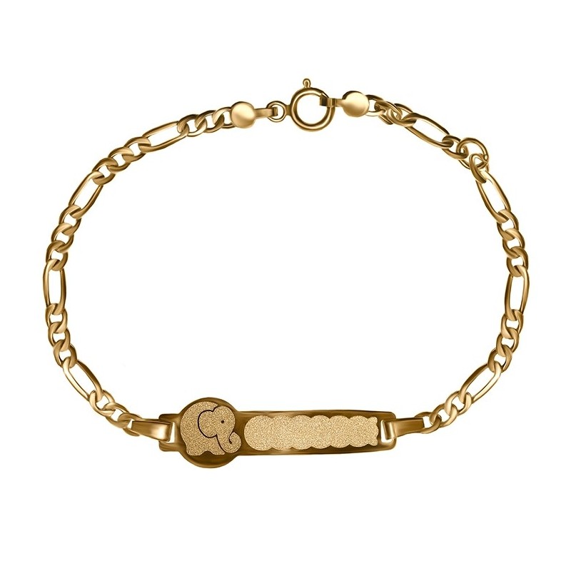 Esclava de Bebe elefante oro 18k