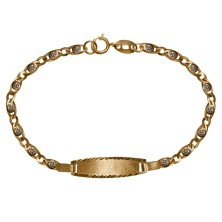 Esclava de Bebe 18k con circonitas