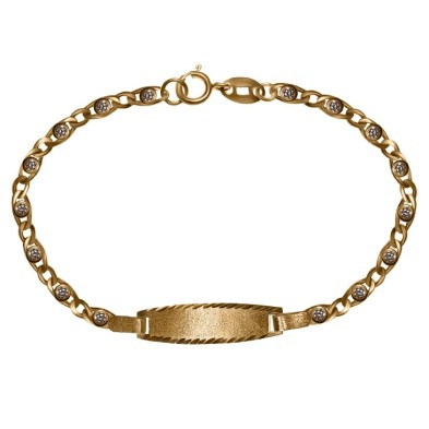 Esclava de Bebe 18k con circonitas