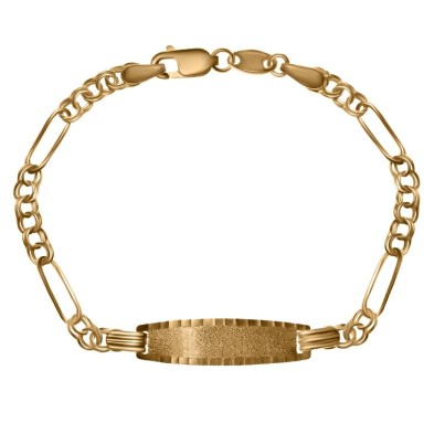 Pulsera con Chapa bebe Oro 18 Kilates Pulsera con Chapa bebe Oro 18 Kilates