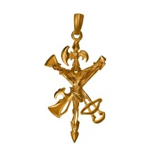 Cristo de la Legión Oro 18k Mediano