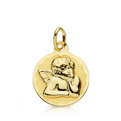Medalla niño oro 18 kilates Angel de la guarda Medalla niño oro 18 kilates Angel de la guarda