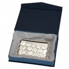 Juego de Arras Biblicas con Bandeja Plateada de 22 MM