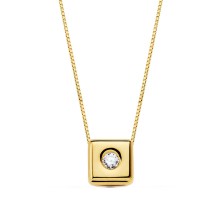 Collar con diamante
Talla brillante 0.050 kilates, largo 44 cm
Este producto se entrega estuchado y envuelto para regalo