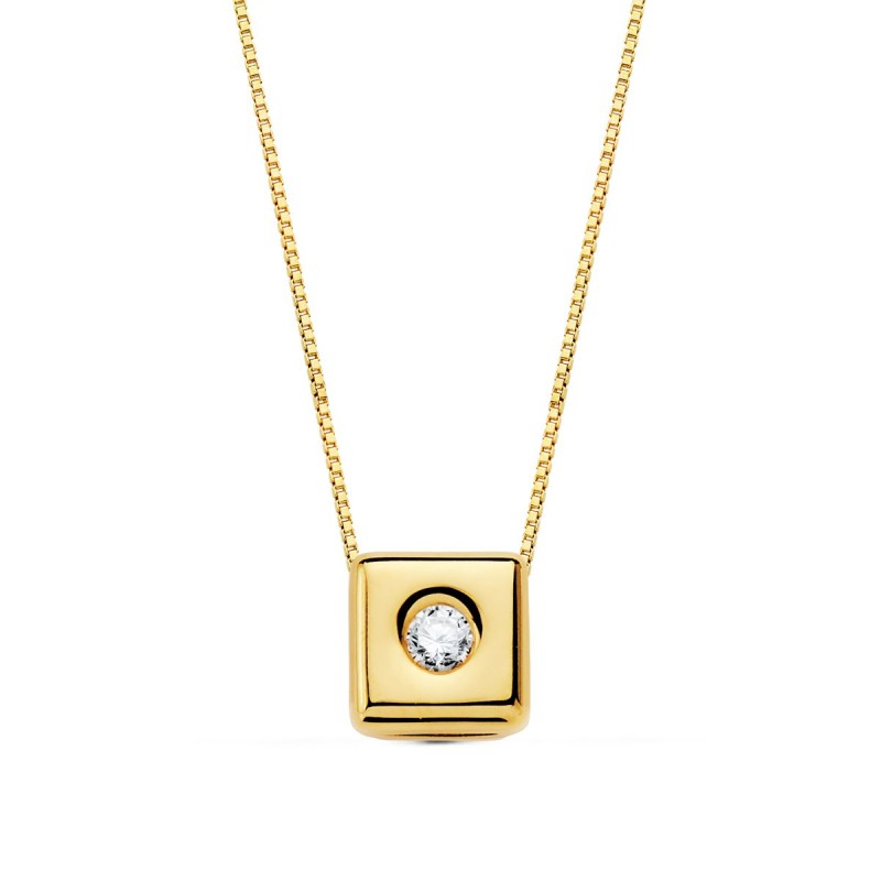 Collar con diamante
Talla brillante 0.050 kilates, largo 44 cm
Este producto se entrega estuchado y envuelto para regalo