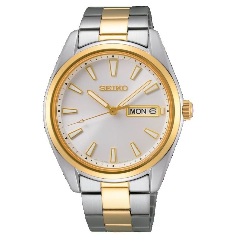 Reloj Seiko de Hombre SUR446P1 en acero bicolor con con cristal zafiro
