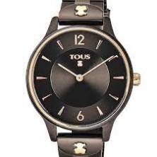 REloj Tous 100350610, con caja y brazalete en color marron con detalles en rose y esfera marron con detalles en rose