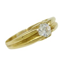 Solitario Primera Comunión oro 18k