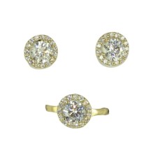 Conjunto oro 18k para niña