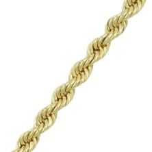 Cordón de oro Modelo Salomónico 60 cm 3,8mm