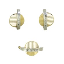 Juego comunión calado para niña oro 18kl