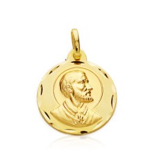 Medalla San Francisco Javier 22 mm oro 18k tallas