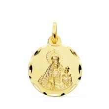 Medalla oro Virgen del Rosario 18 kilates