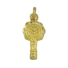 Medalla 23 x 11 Virgen Del Pilar oro 18k silueta