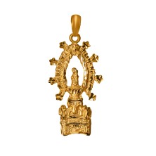 Medalla de oro Virgen de la Fuensanta coin silueta grande
