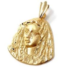 Virgen de la Macarena medalla oro 18k