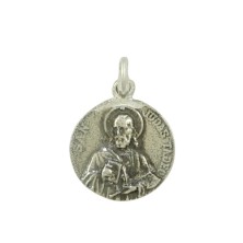 Medalla San Judas Tadeo 15 mm plata
