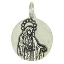 Medalla Virgen del Rocio Plata 22 mm