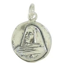 Medalla Virgen de la Soledad de Mena Plata 20mm