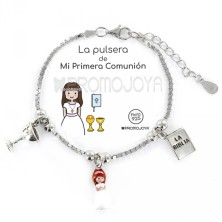 Promojoya pulsera de plata eres lo más Mi Primera Comunión -Biblia