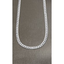 Collar Lotus Style fabricado en acero para caballero.<BR>Modelo de cadena plano, largo 45 cm.