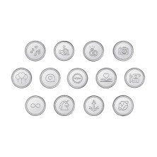 Arras civiles de plata 20 mm