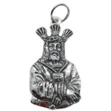 Medalla de Nuestro Padre Jesus el Cautivo.<BR>Esta medalla tiene forma de situeta y su tamaño es de 35 mm de alto y 20 mm de anc