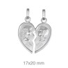 <P>Corazon patido con pareja.<BR>Este corazon tiene un tamaño de 20 mm de alto y 17 mm de ancho. Trae 2 asas dado que se puede p <P>Corazon patido con pareja.<BR>Este corazon tiene un tamaño de 20 mm de alto y 17 mm de ancho. Trae 2 asas dado que se puede p