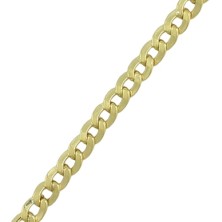 <STRONG>Pulsera barbada de oro ancho 4.5 mm <BR></STRONG>Esta<STRONG> pulsera de hombre oro</STRONG> tiene los eslabones barbado