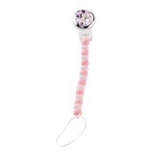 Pinza chupete Minnie rosa.<BR>Esta pinza para chupete está bilaminada en plata de primera ley.<BR>La pinza tiene la imagen de mi