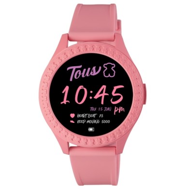 Reloj Tous smarteen rosa 200350992 <BR>Este reloj Tous smarteen tiene tres juegos integrados, bisel con osos en relieve y correa