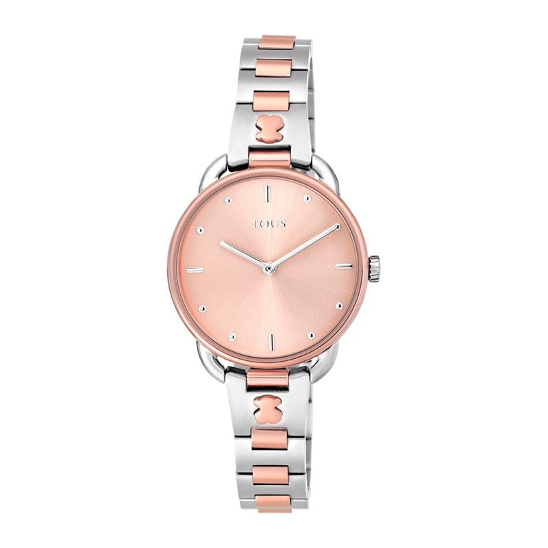 <P>Reloj Tous de mujer 200350700&nbsp; <BR>Este reloj Tous, tiene la caja y la correa de acero con tratamiento de IP rosado, la 