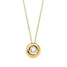 <P>Cadena con chaton de diamante 0.10 ct. oro&nbsp;amarillo <BR>Cadena de oro&nbsp;amarillo con un largo de 42 cm. El tipo de ci