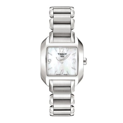 Reloj Tissot Mujer T02128582 <BR>Caja y armys de acero<BR>Esfera en color madre perla con detalles plateado y cristal mineral<BR